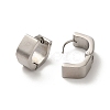 Polishing 304 Stainless Steel Polygon Hoop Earrings EJEW-P255-08P-2