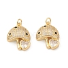 Eco-Friendly Brass Micro Pave Cubic Zirconia Pendants KK-I698-10G-3