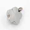 201 Stainless Steel Rhinestone Charm Pendants RB-M030-M-3