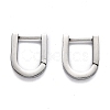 304 Stainless Steel Huggie Hoop Earrings STAS-J033-12B-P-1