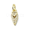 Brass Micro Pave Cubic Zirconia Pendants KK-H475-54G-02-1