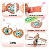 DIY Diamond Acrylic Evil Eye Theme Earrings Kit DIY-TA0005-71-5