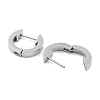 Tarnish Resistant 304 Stainless Steel Arrow Huggie Hoop Earrings for Women EJEW-C096-12P-2