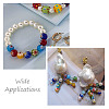 Yilisi 200Pcs 10 Colors Round Millefiori Glass Beads LK-YS0001-01-17