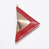 Iron Enamel Triangle Big Pendants IFIN-AB173-21-2