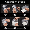 Foldable Transparent Plastic Single Cake Gift Packing Box CON-WH0088-28C-4