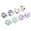 Cellulose Acetate(Resin) Stud Earring Findings X-KY-R022-014-2