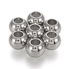 202 Stainless Steel Beads X-STAS-K204-02A-P-1