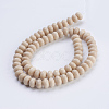 Natural Fossil Coral Beads Strands X-G-P354-07-8x5mm-2
