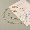 Star Evil Eye Charm Bracelets & Necklaces Jewelry Sets SJEW-JS01135-2