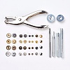 Metal Jewelry Buttons Fastener  Install Tool Sets BUTT-L021-02-2