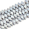 Electroplate Non-magnetic Synthetic Hematite Beads Strands G-T061-163-2