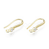 Brass Earring Hooks KK-N259-45-5