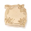 Geometric Flower Frame Brass Stamp Heads AJEW-H149-01G-01-2