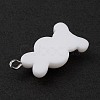 Opaque Resin Pendants RESI-D064-02P-04-4