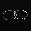 Silver Color Plated Brass Earring Hoops X-EC067-2S-2