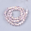 Electroplate Glass Beads Strands X-EGLA-Q118-8mm-B12-2