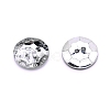 Transparent 2-Hole Acrylic Buttons BUTT-WH0019-01-1