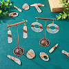 Biyun 14Pcs 7 Styles Transparent Resin & Walnut Wood Pendants RESI-BY0001-06-7