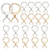 20 Pair 2 Color 304 Stainless Steel Leverback Earring Findings EJEW-AB00047-1