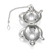 Tarnish Resistant Teapot Shape Tea Infuser AJEW-P091-01P-2