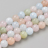 Natural Morganite Beads Strands X-G-Q961-08-8mm-1