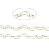 Brass Hollow Moon Link Chains CHC-M025-09G-2