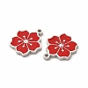 304 Stainless Steel Enamel Charms STAS-F291-06P-02-2