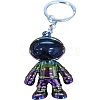 Plastic Astronaut Keychains KEYC-WH0024-02M-2