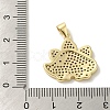 Brass Micro Pave Cubic Zirconia Pendants KK-Z042-18G-03-3