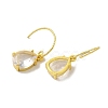 Teardrop Brass Hook Dangle Earring EJEW-R162-01G-3