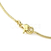 Brass Round Snake Chain Necklace for Women MAK-YW0001-07-2
