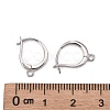 Anti-Tarnish Rhodium Plated 925 Sterling Silver Leverback Earring Findings STER-I017-087P-3