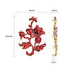 Chinese Style Alloy Enamel Chandelier Components Links X-ENAM-E329-67E-G-1