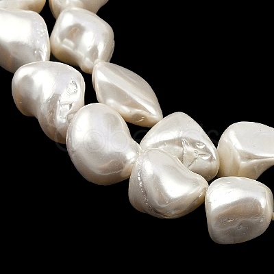 Shell Pearl Beads Strands BSHE-C008-01-1