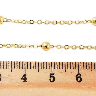 Rack Plating Brass Link Chain KK-S379-01G-1