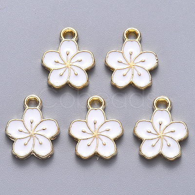 Alloy Enamel Charms X-ENAM-S121-121C-1