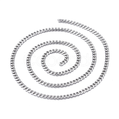 Tarnish Resistant 304 Stainless Steel Twisted Chains CHS-K010-02P-1