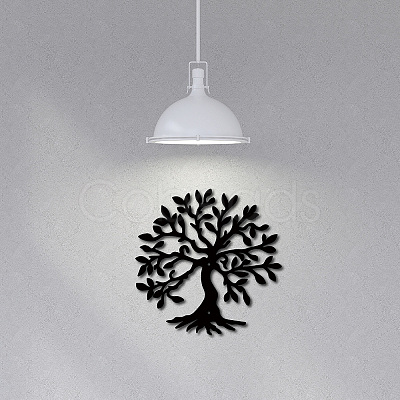 Iron Wall Hanging Decoration HJEW-WH0013-086-1