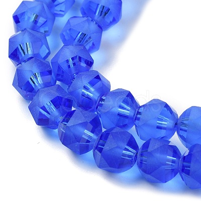 Electroplate Transparent Glass Beads Strands EGLA-I018-FA04-1