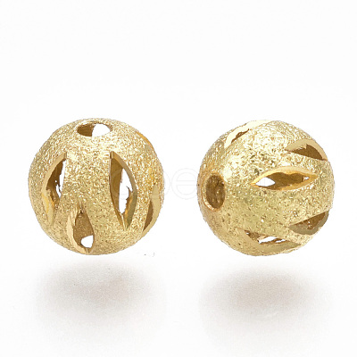 Brass Filigree Beads X-KK-S34-251B-1