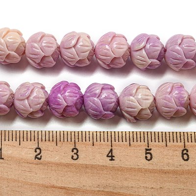 Carved Synthetic Coral Beads CORA-R021-07-02-1