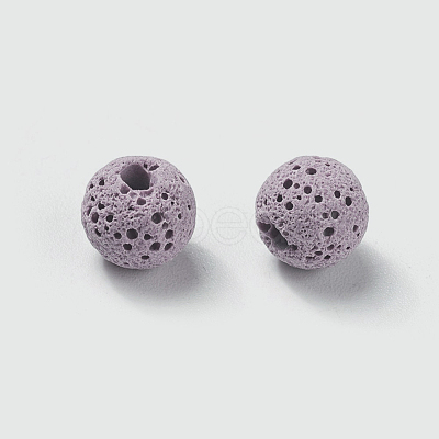 Unwaxed Natural Lava Rock Beads X-G-F325-8mm-A03-1