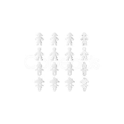 Unicraftale 16Pcs 4 Style 201 Stainless Steel Connector Charms STAS-UN0035-52-1