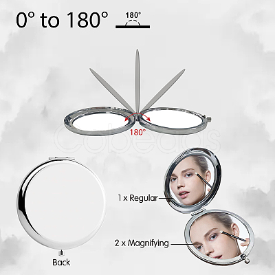 304 Stainless Steel Customization Mirror DIY-WH0245-031-1