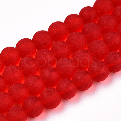 Transparent Glass Beads Strands X-GLAA-T032-T8mm-MD09-1