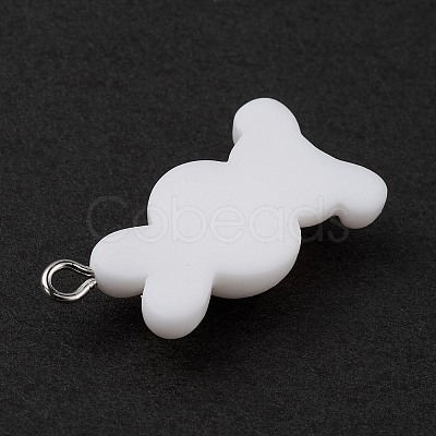 Opaque Resin Pendants RESI-D064-02P-04-1