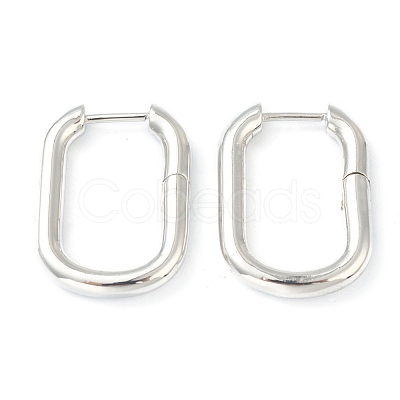 Brass Huggie Hoop Earrings EJEW-L234-027A-1