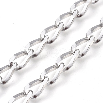 Tarnish Resistant 304 Stainless Steel Curb Chains CHS-P010-02P-1