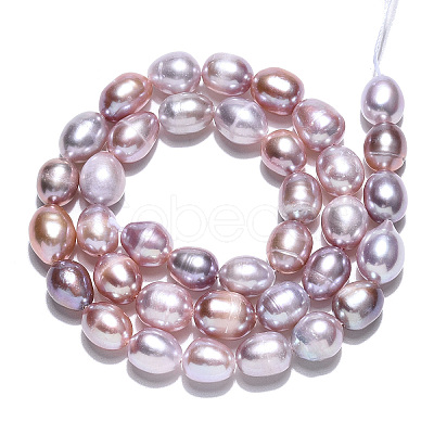 Natural Cultured Freshwater Pearl Beads Strands PEAR-N012-07P-1